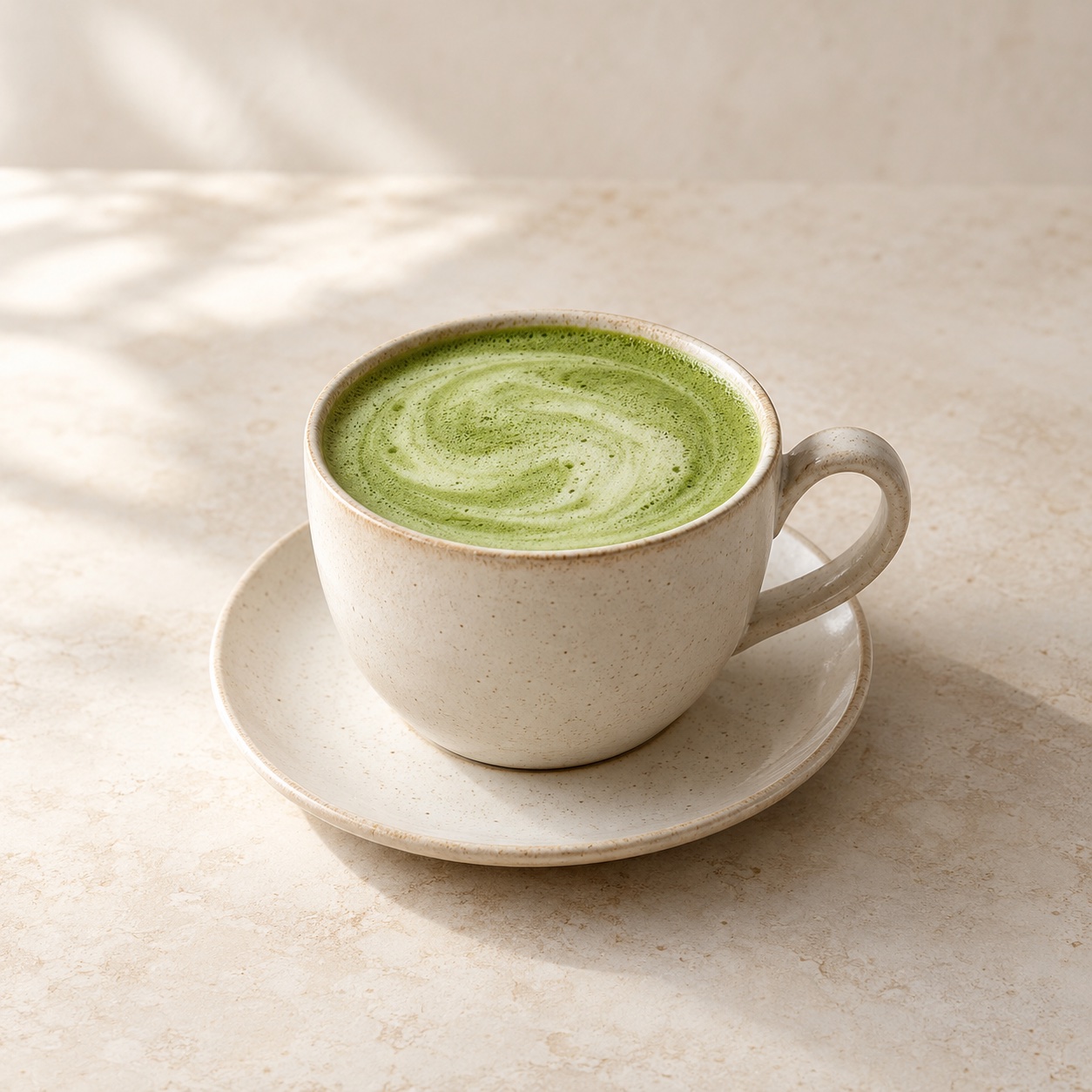Illustrative Protein Matcha Latte — approved menu image