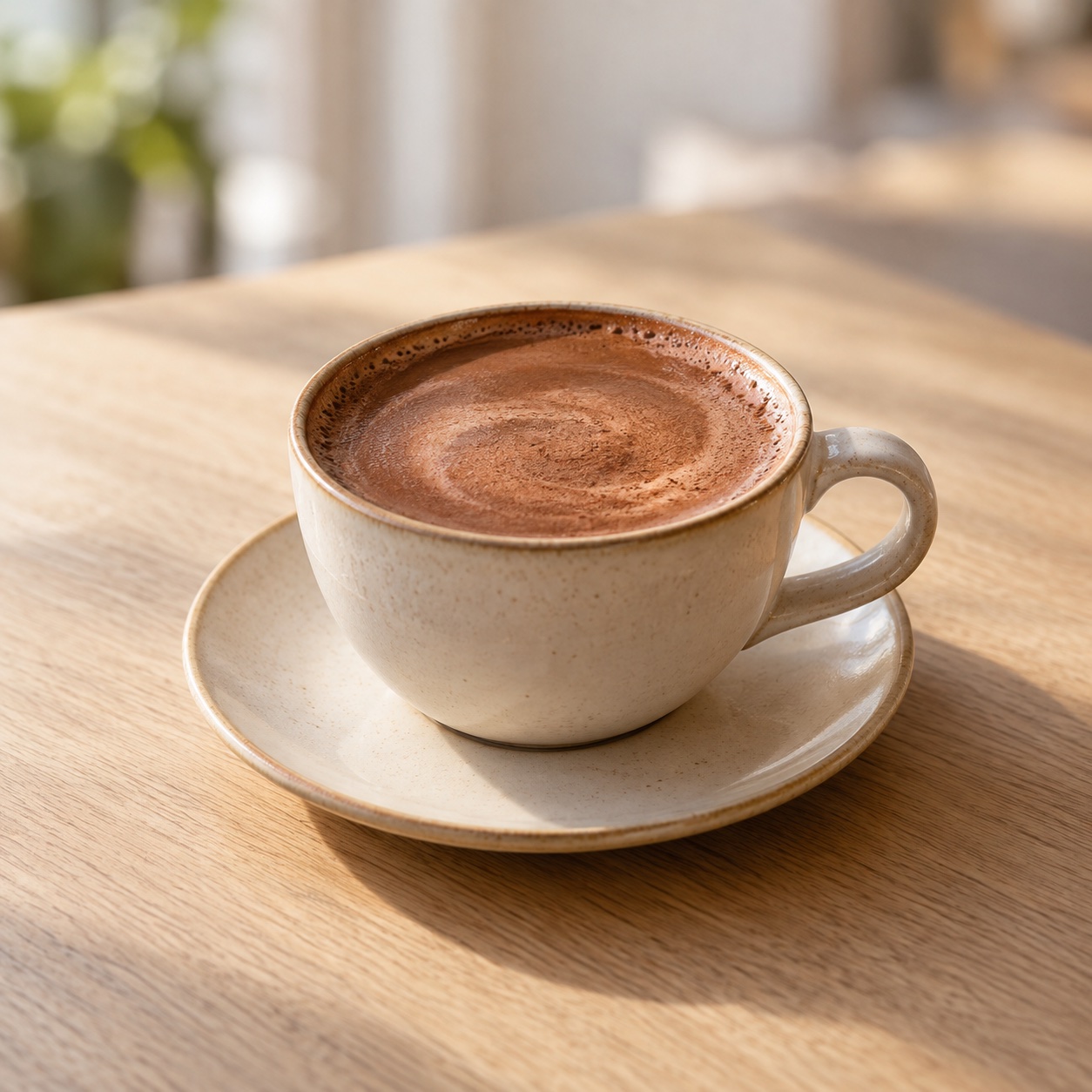 Illustrative Chagaccino Latte — approved menu image