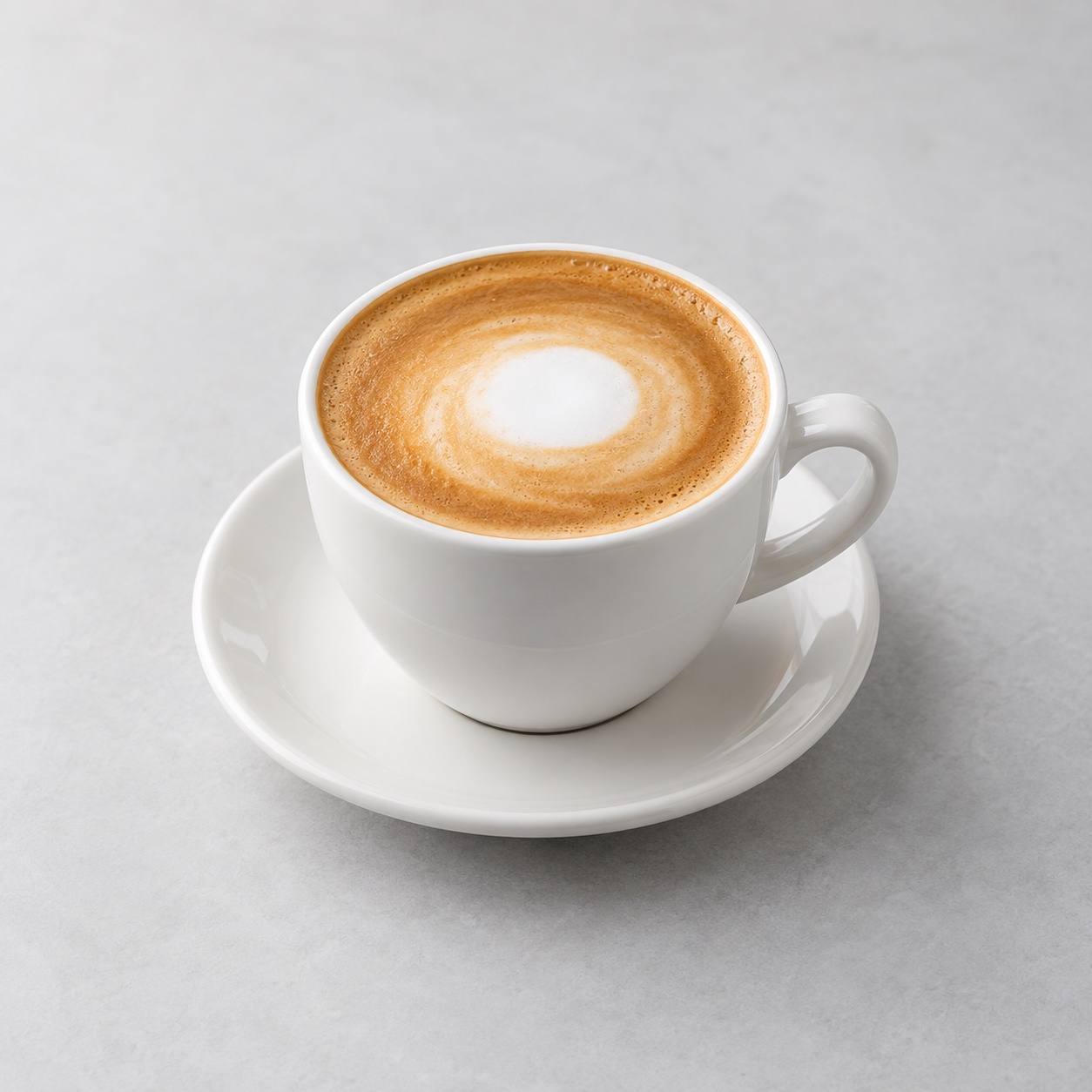 Illustrative Flat White — approved menu image