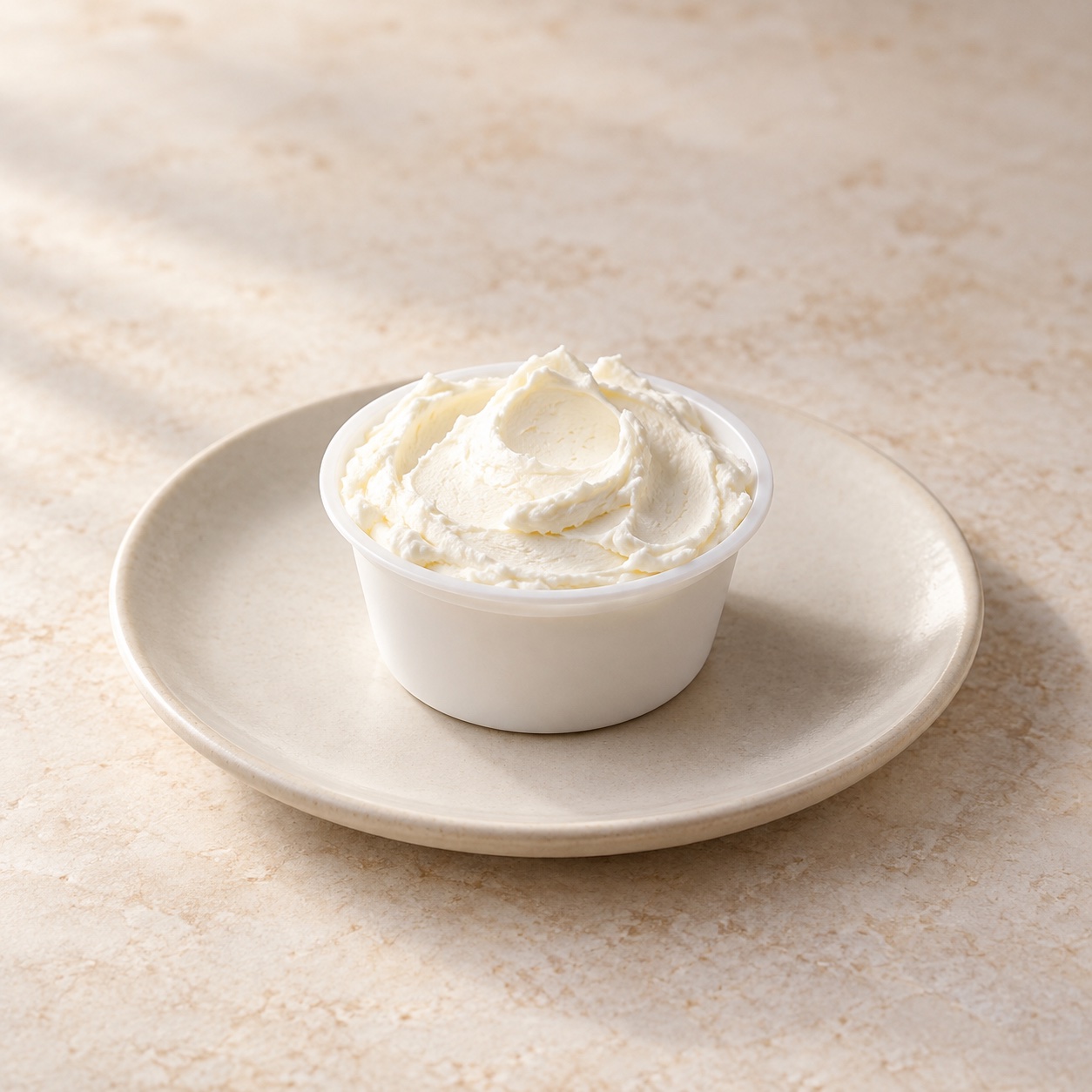 Illustrative Plain Cream Cheese — approved menu image