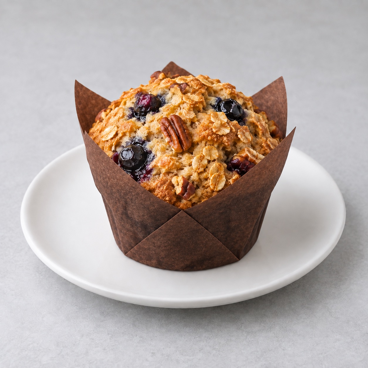 Illustrative Blueberry Pecan Protein Muffin — approved menu image
