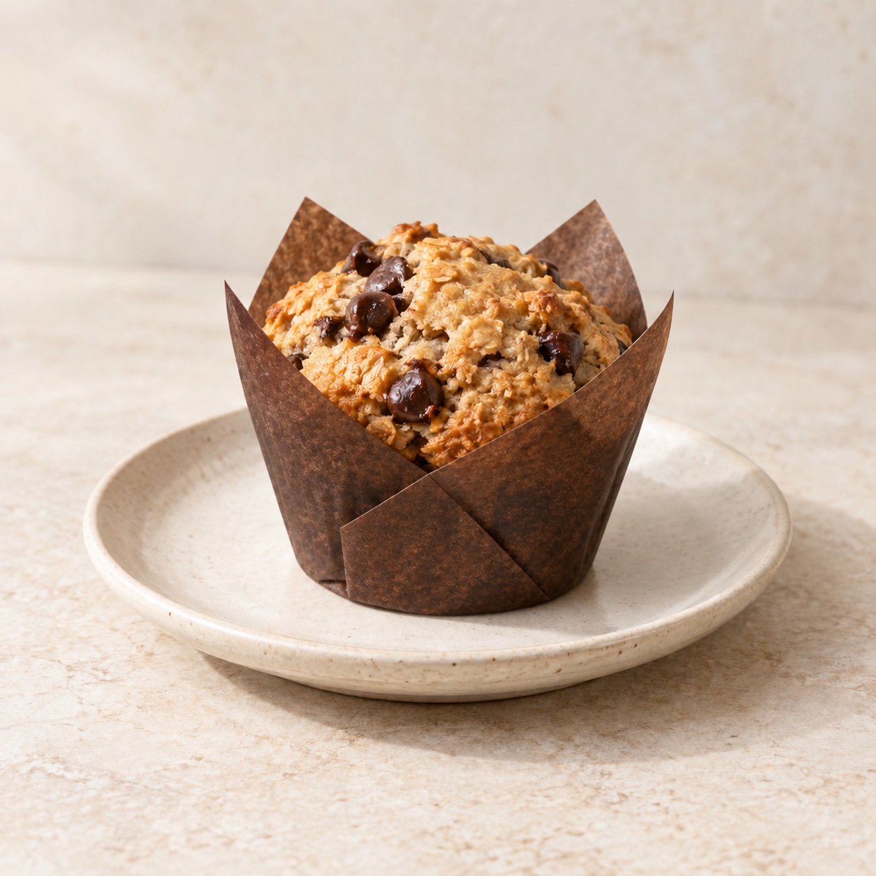 Illustrative Chocolate Chip Protein Muffin — approved menu image